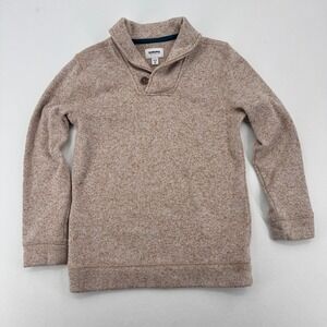 Sonoma Kids Shawl Collar Sweater Size M 10/12 Beige Tan Pullover School Photos